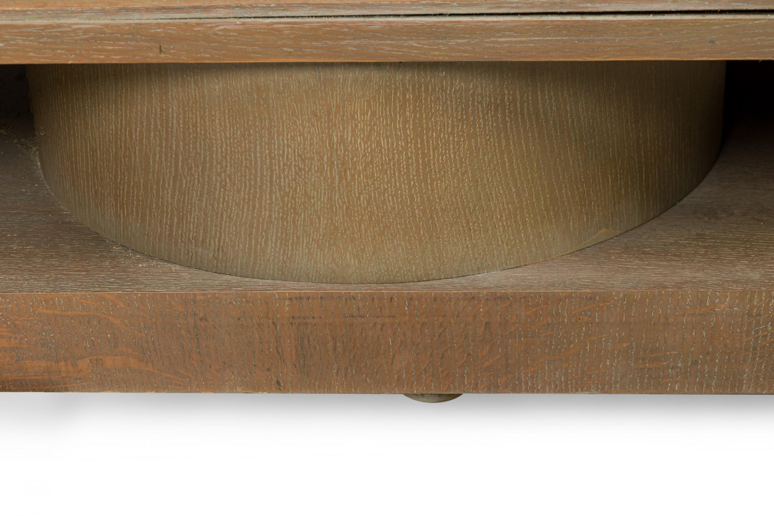 Credenza francese di metà secolo in Oak Oak Oak, stile Jacques Adnet in vendita 8