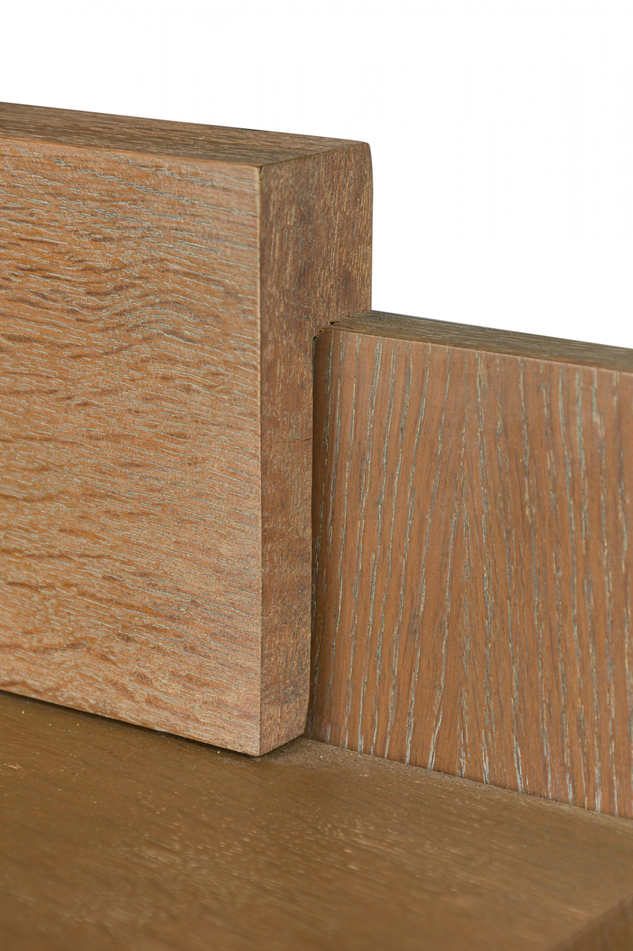 Credenza francese di metà secolo in Oak Oak Oak, stile Jacques Adnet in vendita 1