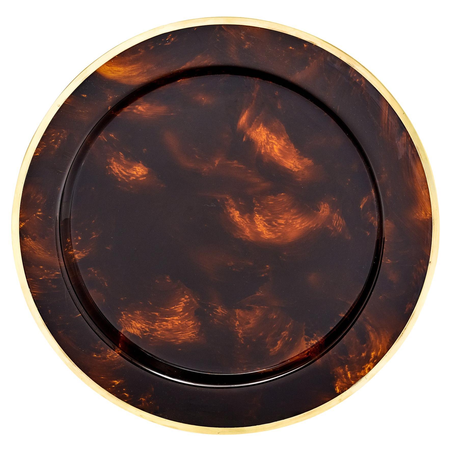 French Mid-Century Lucite Tray