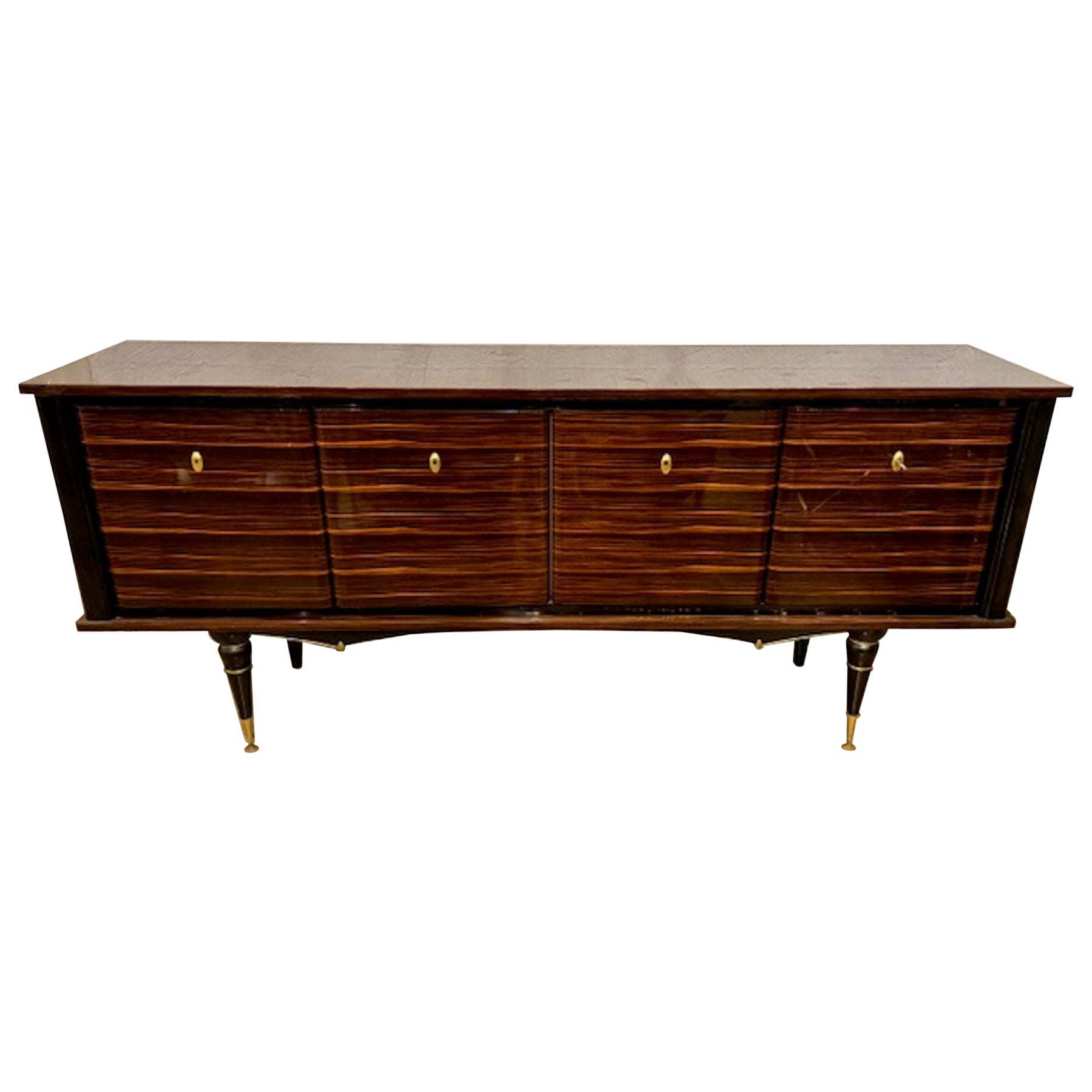 French Mid Century Macassar Sideboard