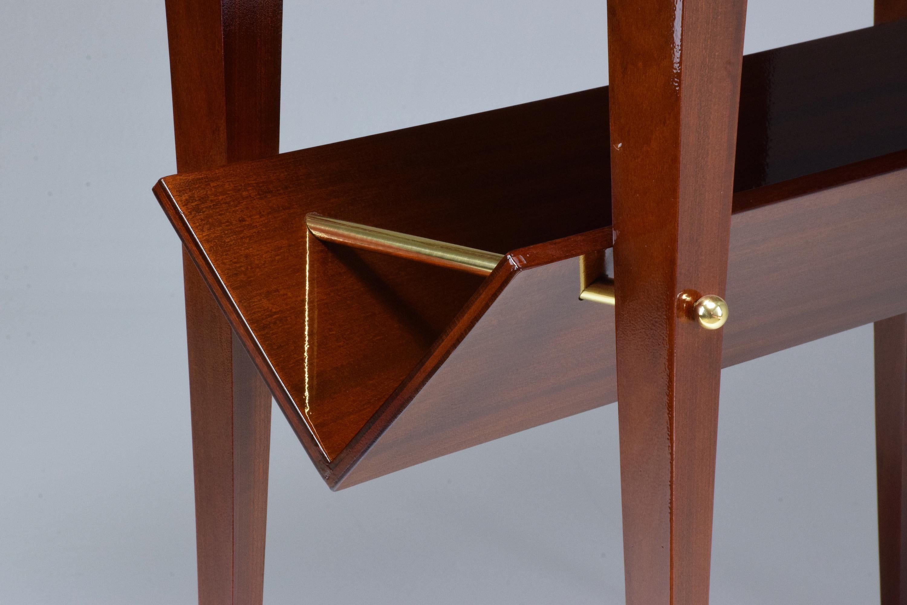 French Midcentury Mahogany Side Table Attributed to Raphael, 1950s 10
