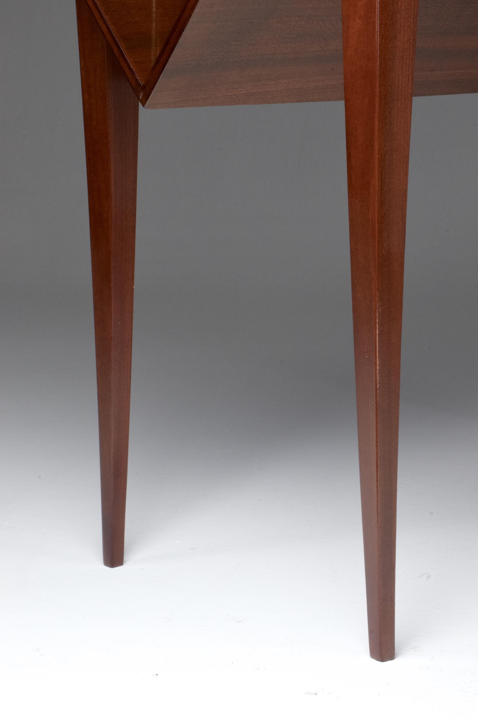 French Midcentury Mahogany Side Table Attributed to Raphael, 1950s 13