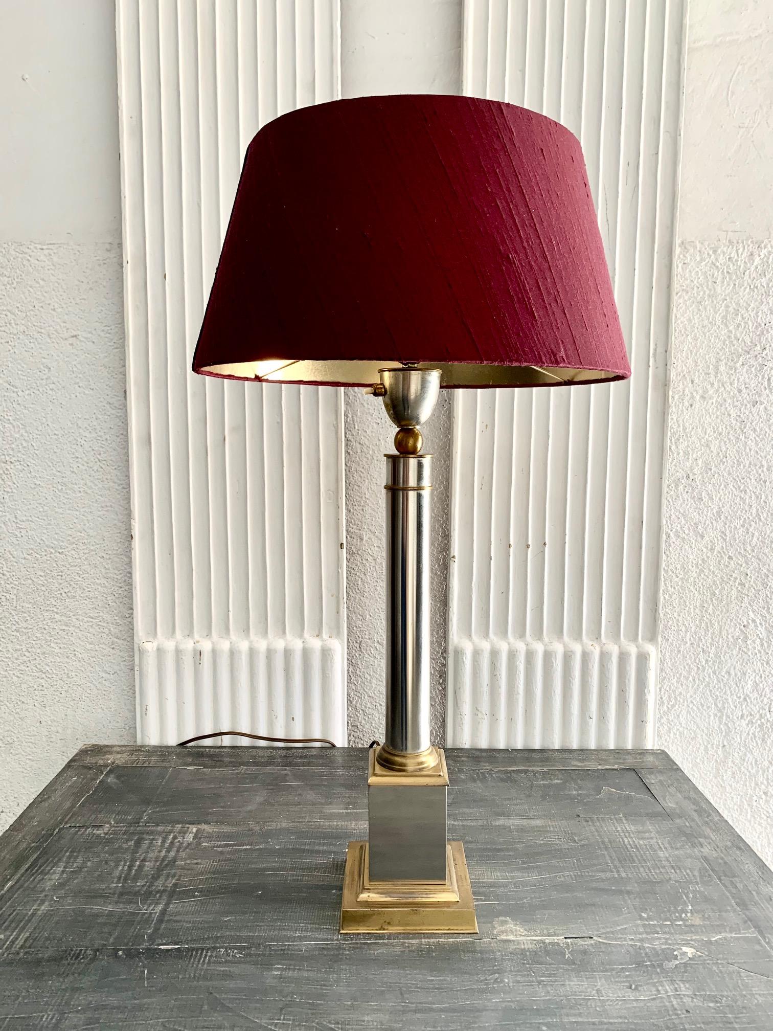 French, Mid-Century Maison Jansen Style Table Lamp For Sale 7