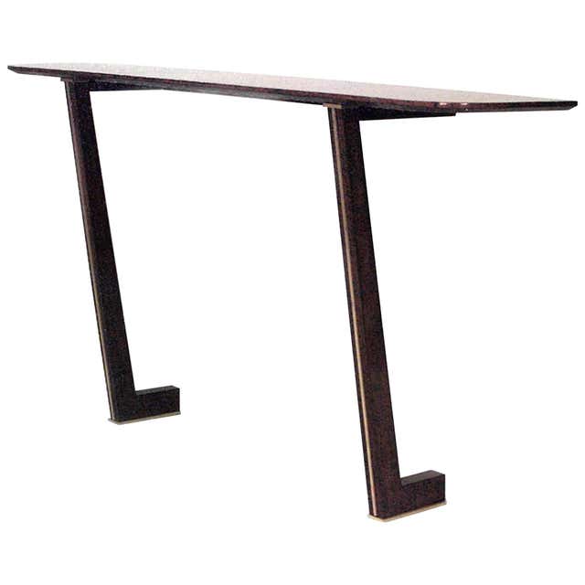 Vintage Two Tone Laminate Console Table For Sale at 1stDibs