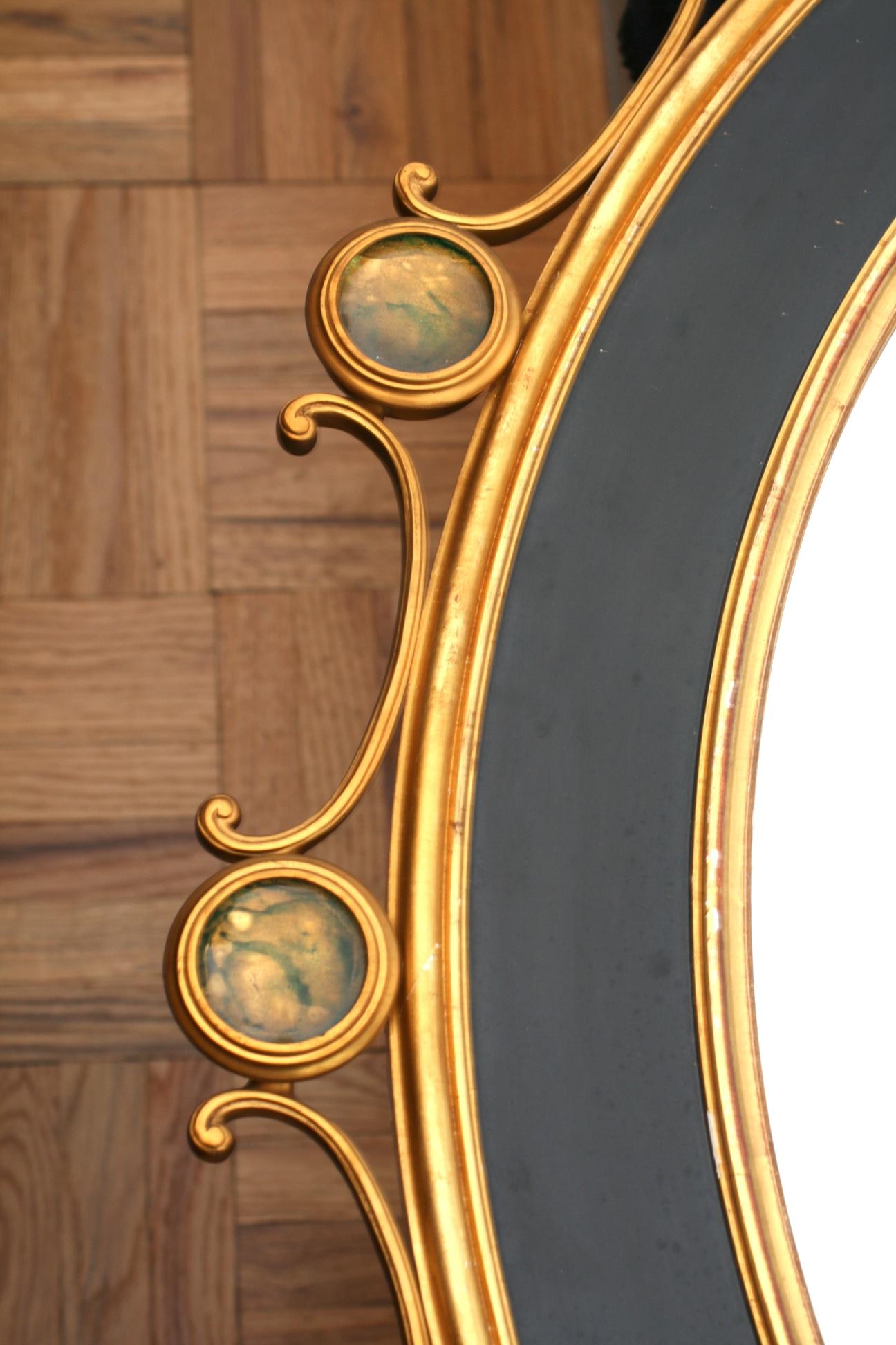 French Midcentury Mirror, Attributed to Jansen 2