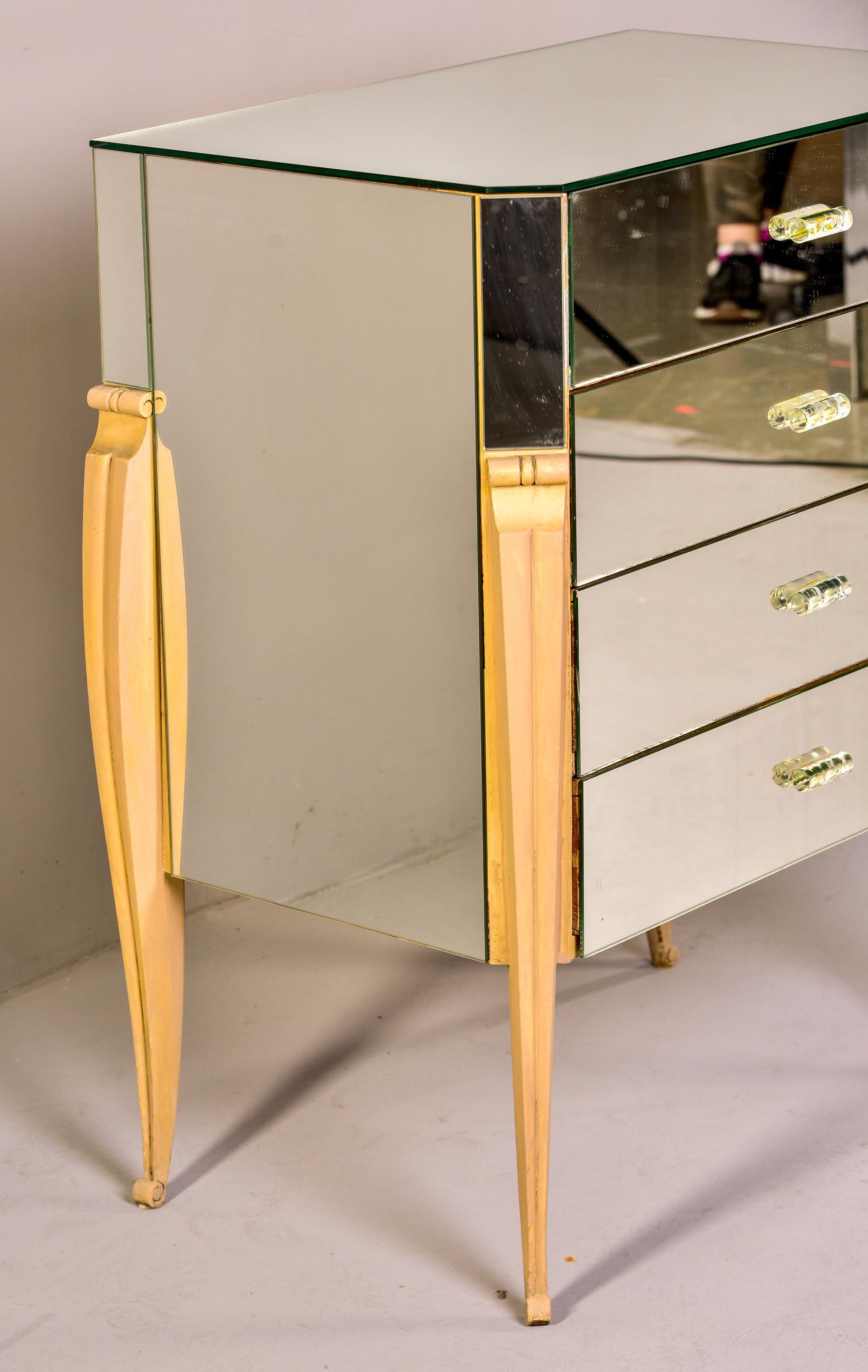 French Mid Century Mirrored Chest of Drawers 1