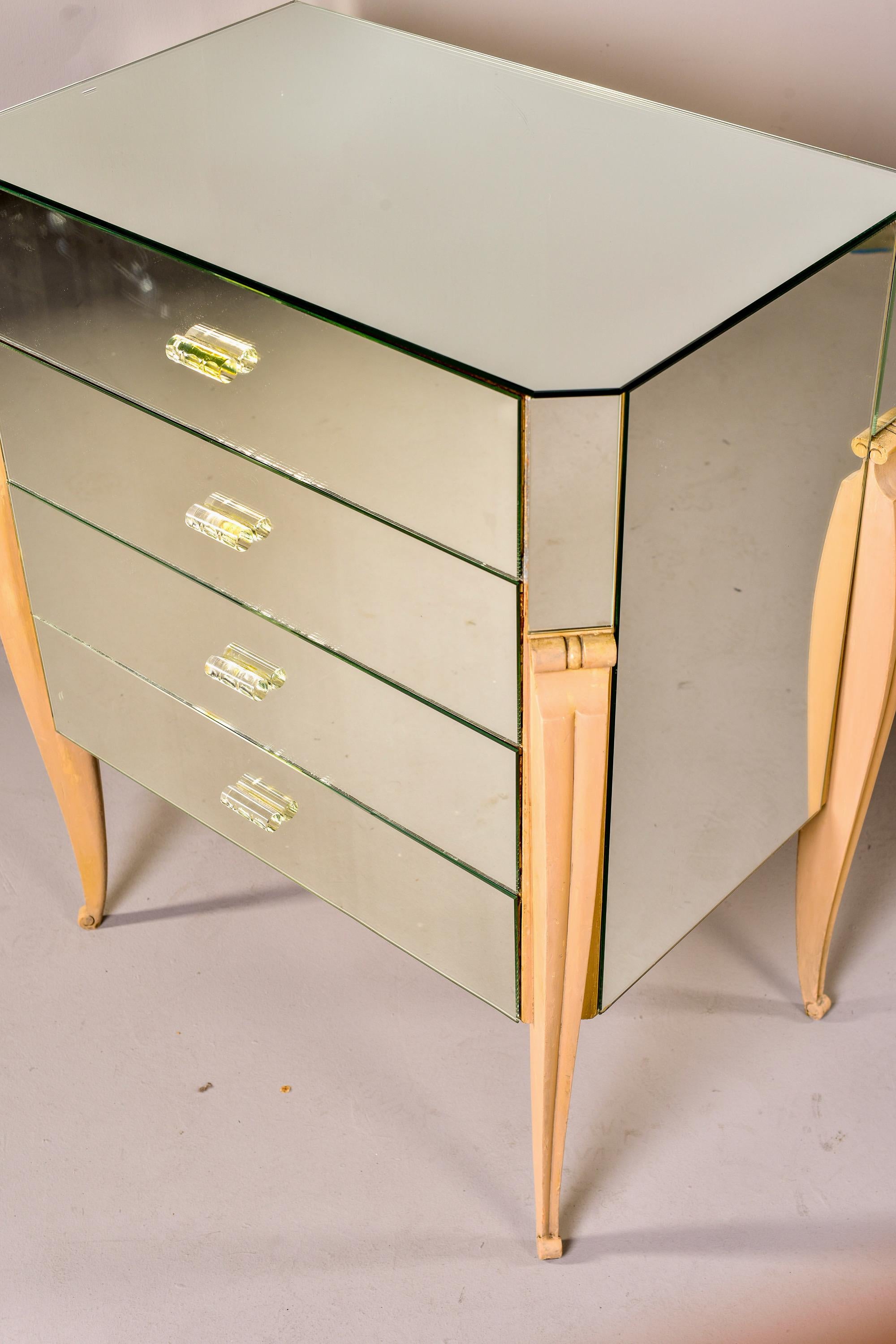 French Mid Century Mirrored Chest of Drawers 3