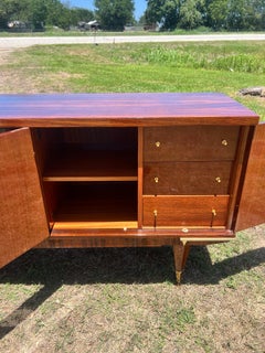 French Mid-Century Modern 1950's Macassar Sideboard