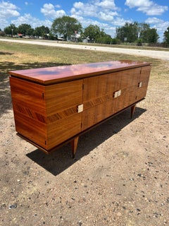 French Mid-Century Modern 1955's Light Macassar Sideboard