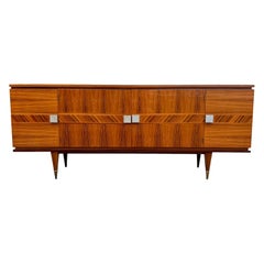 French Mid-Century Modern 1955's Light Macassar Sideboard