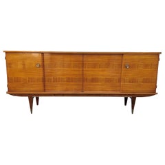 French Mid-Century Modern 1955's Light Macassar Sideboard