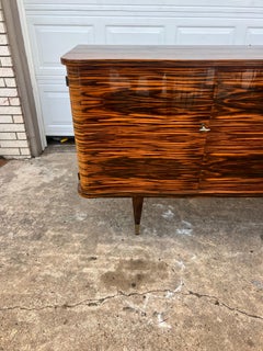 French Mid-Century Modern 1955's Macassar Ebony Sideboard