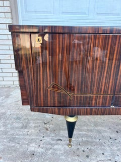 French Mid-Century Modern 1955's Macassar Ebony Sideboard