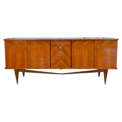 French Mid-Century Modern 1955's Mahogany 5 door Sideboard