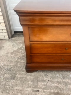 French Mid-Century Modern 1960's Louis Philippe Walnut Commode