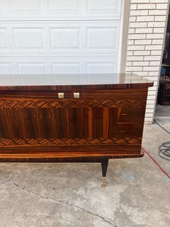 French Mid-Century Modern 1960's Macassar Ebony Sideboard