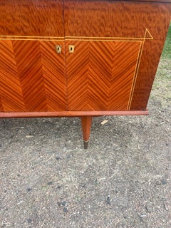 French Mid-Century Modern 1960's Mahogany Sideboard