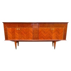 French Mid-Century Modern 1960's Mahogany Sideboard