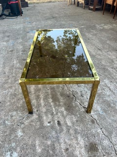Italian Mid-Century Modern 1970's Signed Mara Brass Coffee Table