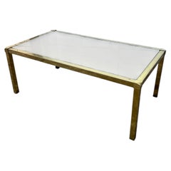 Italian Mid-Century Modern 1970's Signed Mara Brass Coffee Table