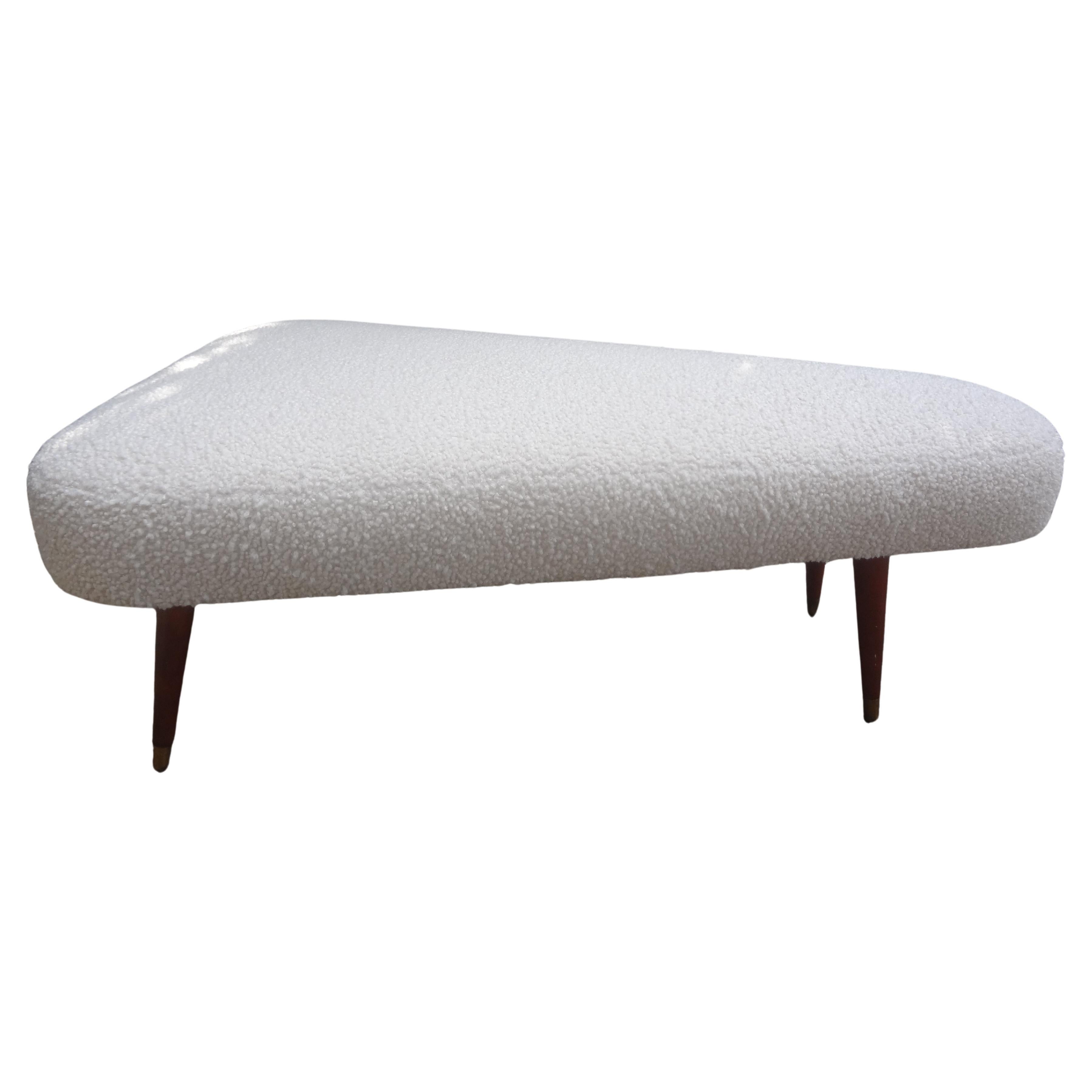 Lancia Espansa Bench with a Solid Bronze Tapered Legs For Sale at 1stDibs