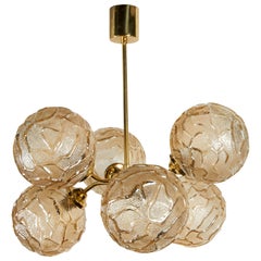 French Mid-Century Modern Atomic Sputnik Globe Chandelier