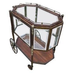 Vintage French Mid-Century Modern Bar or Pastry Cart, circa 1940's