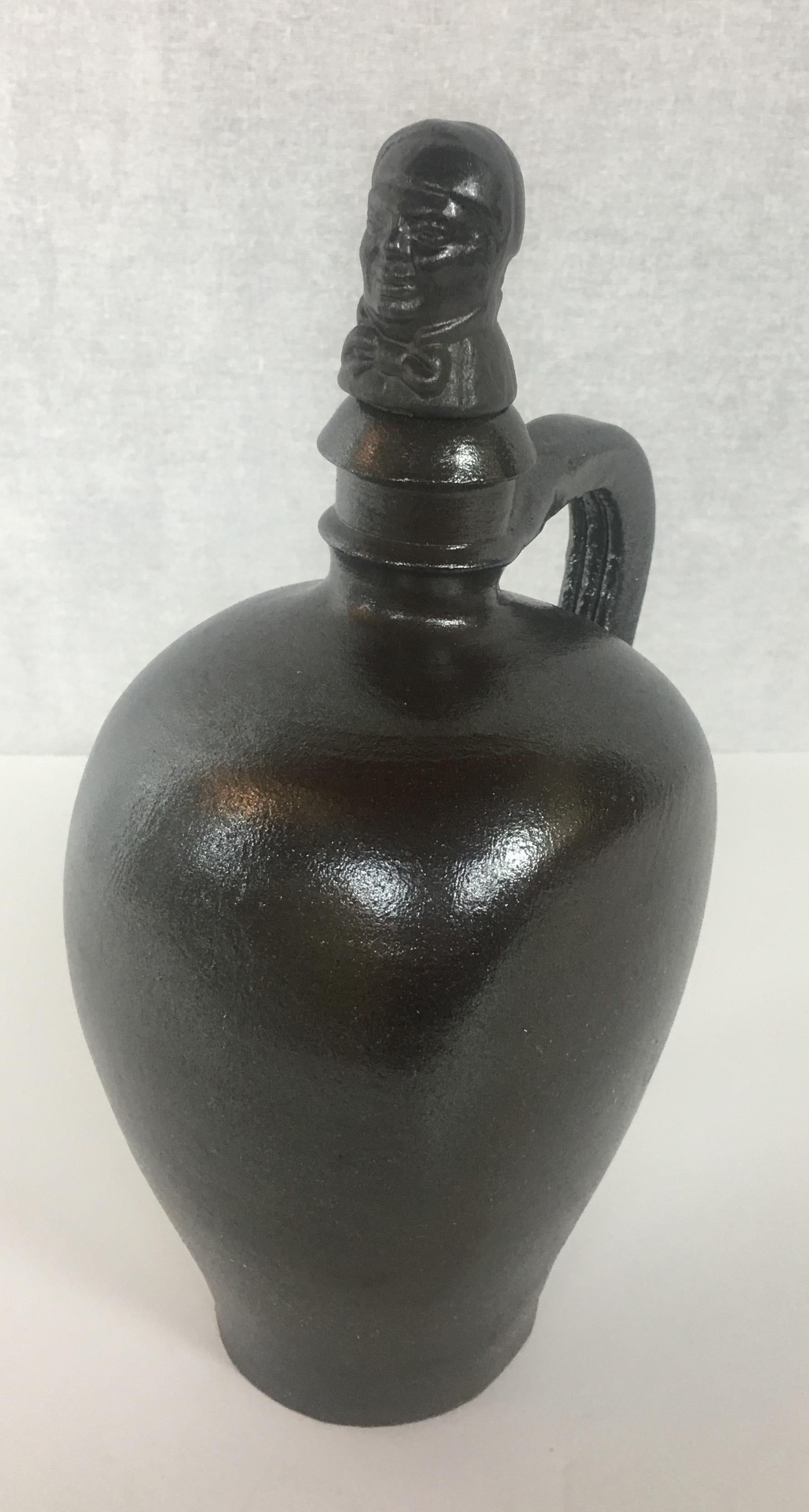 French Mid-Century Modern Black Matte Decorative Object In Good Condition For Sale In Miami, FL
