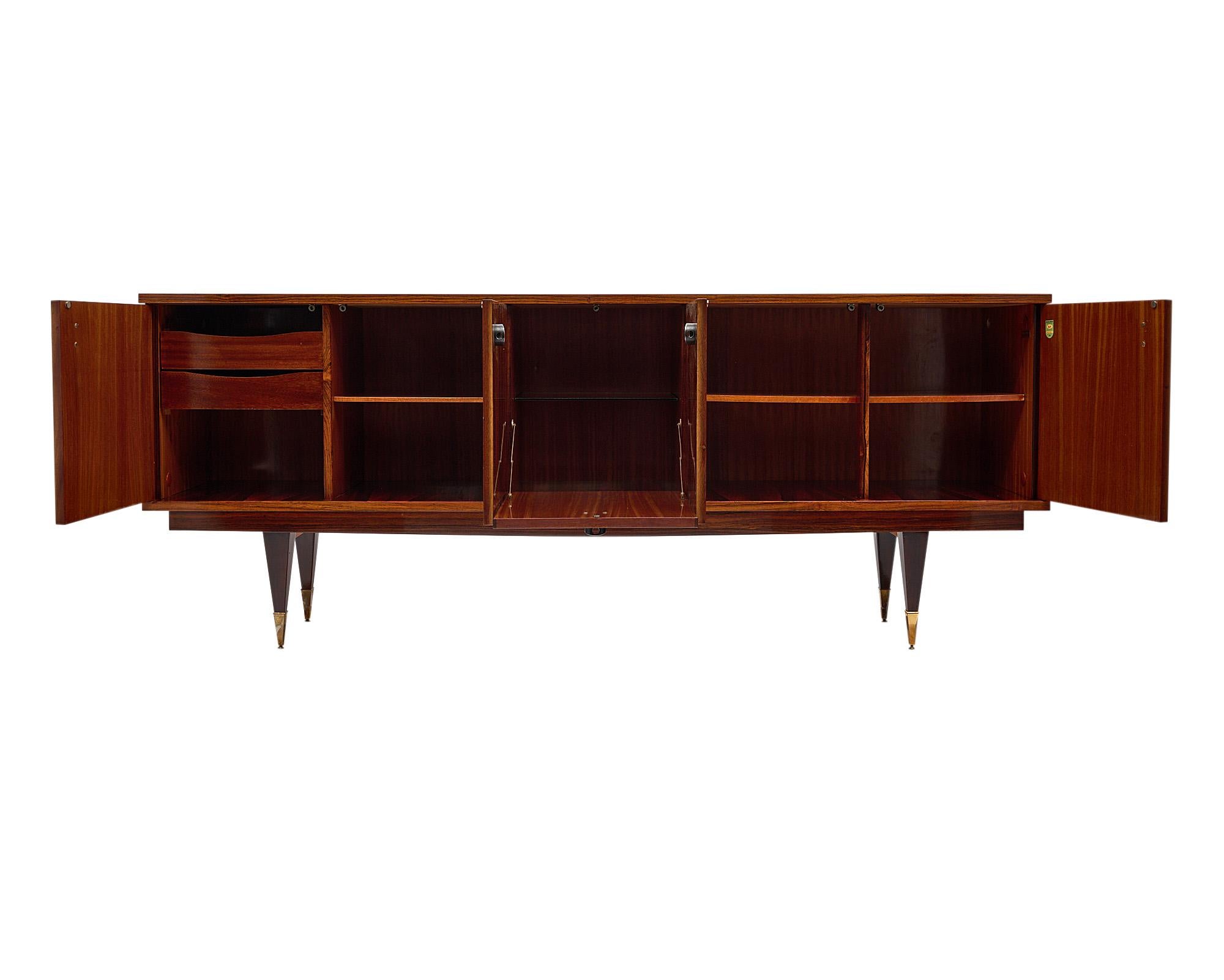 Rosewood French Mid-Century Modern Buffet