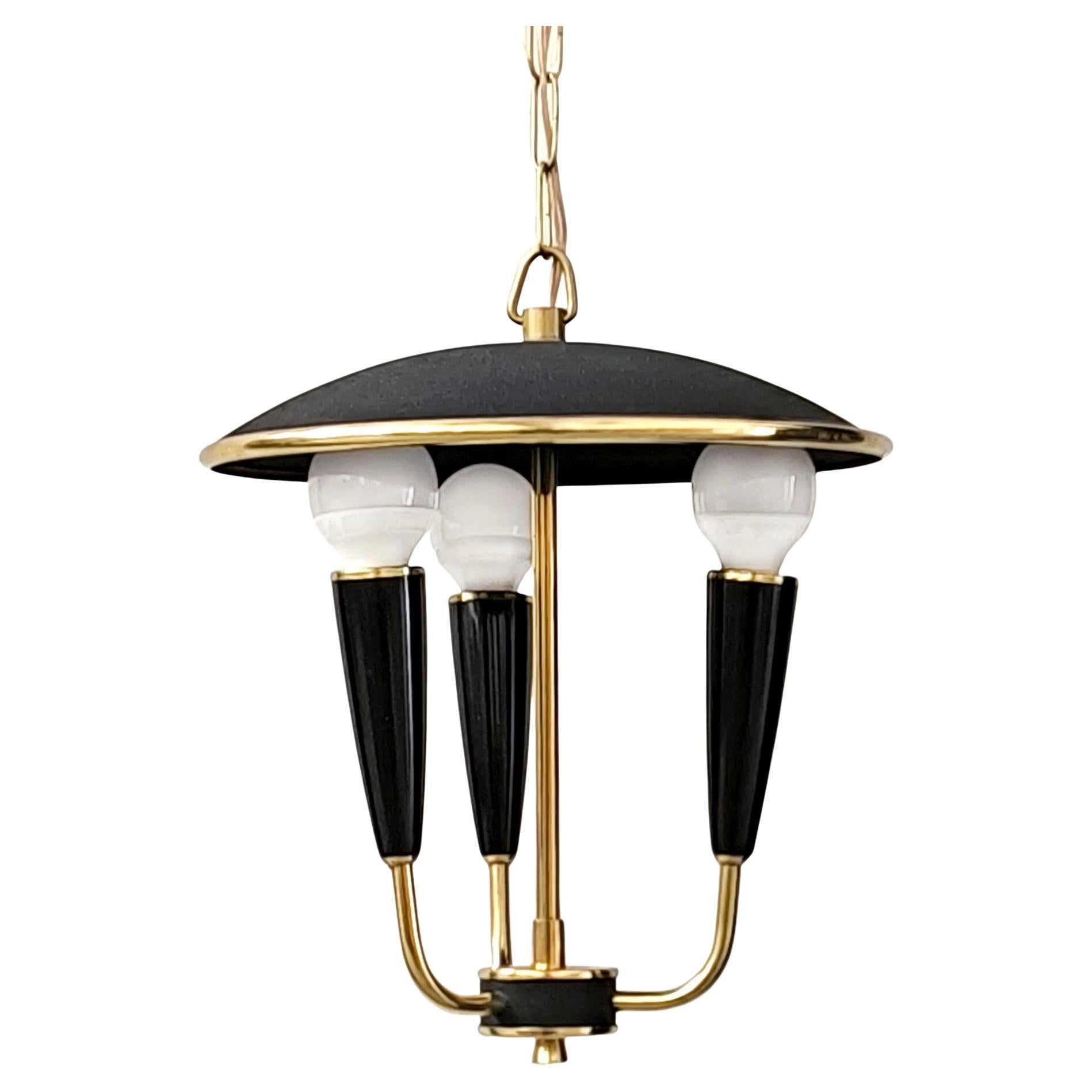 Plafoniera francese della metà del secolo attribuita alla Maison Lunel, anni 
40