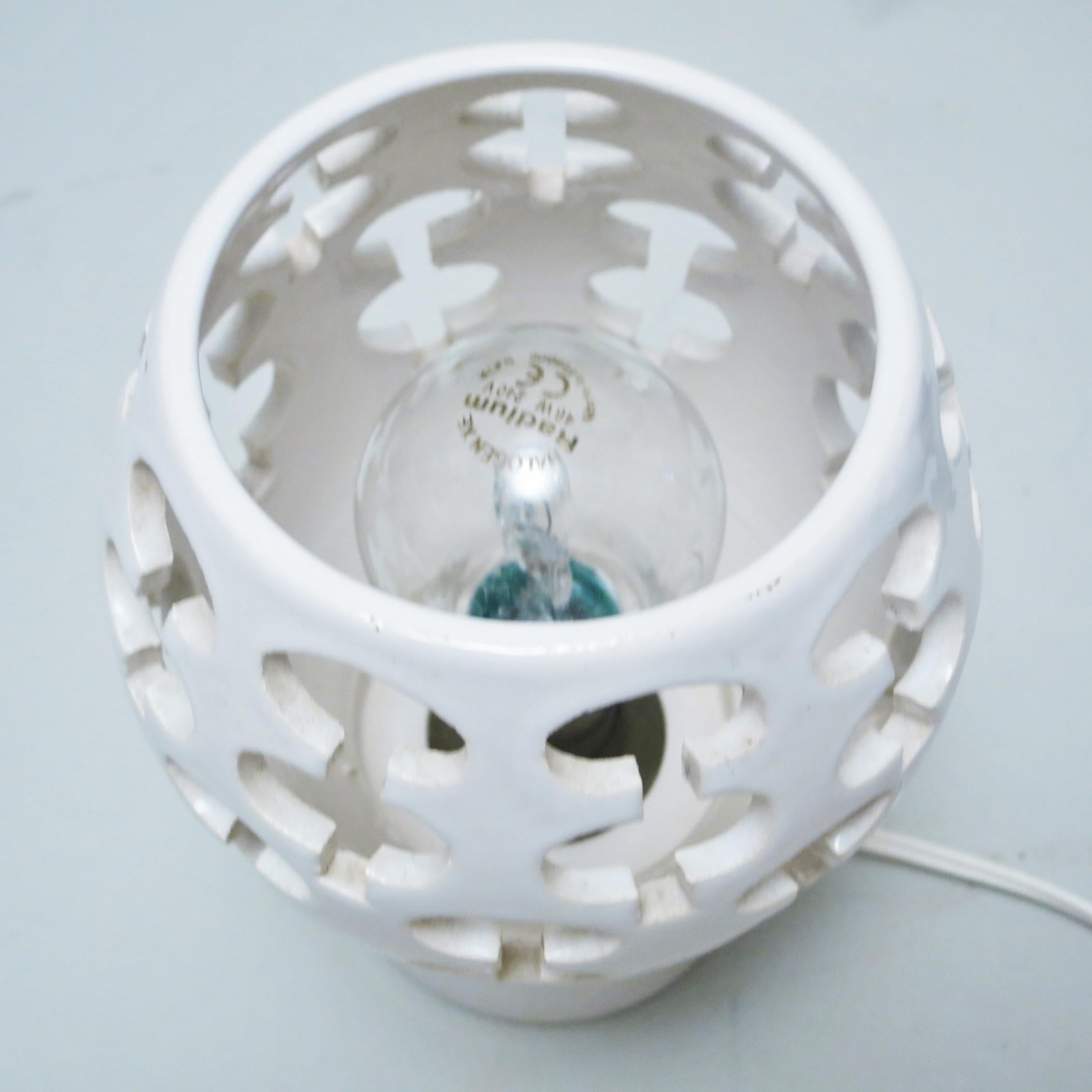 French Mid-Century Modern Ceramic Lamp 2