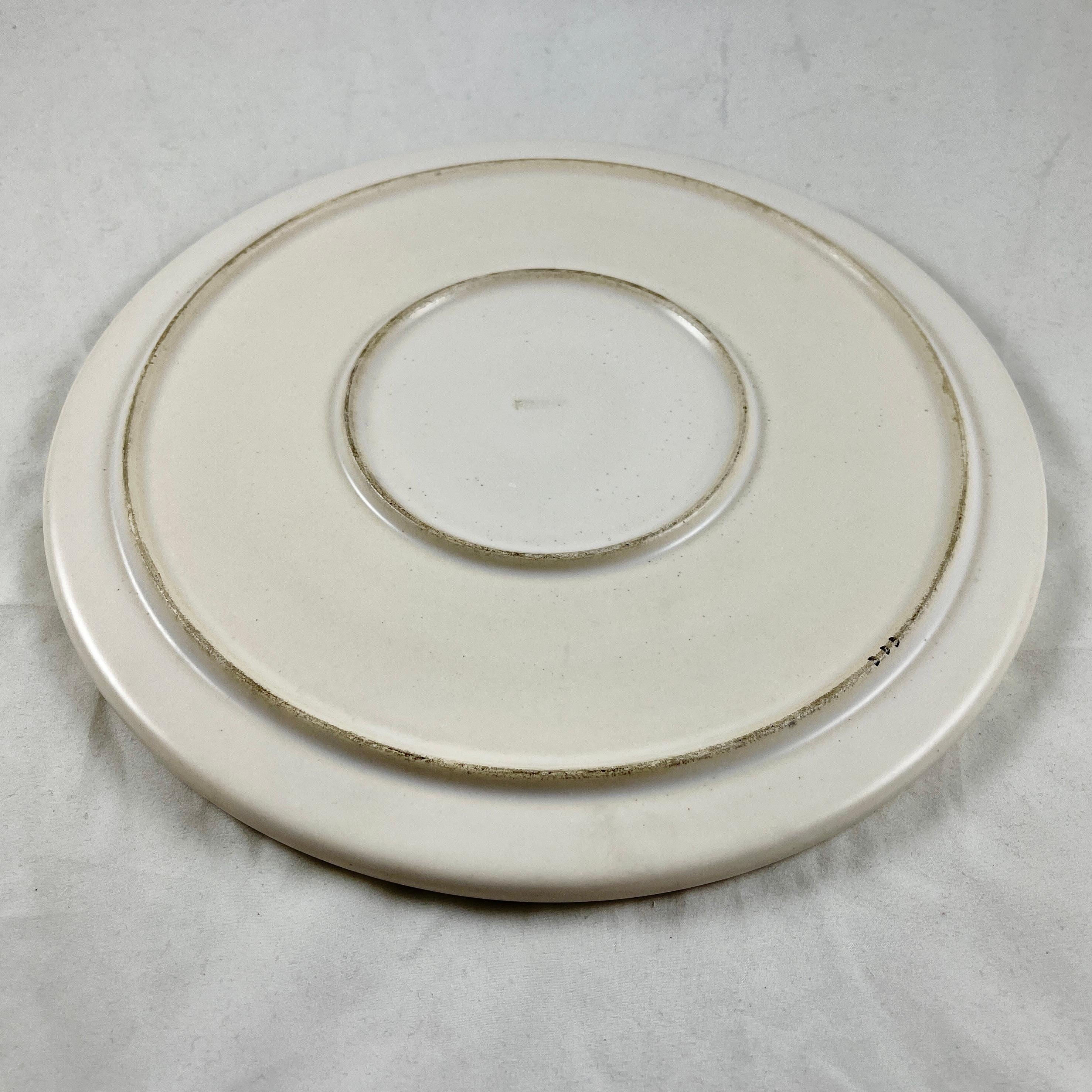 French Mid-Century Modern Elchinger Cheese Charcuterie Hand Painted Platter 5