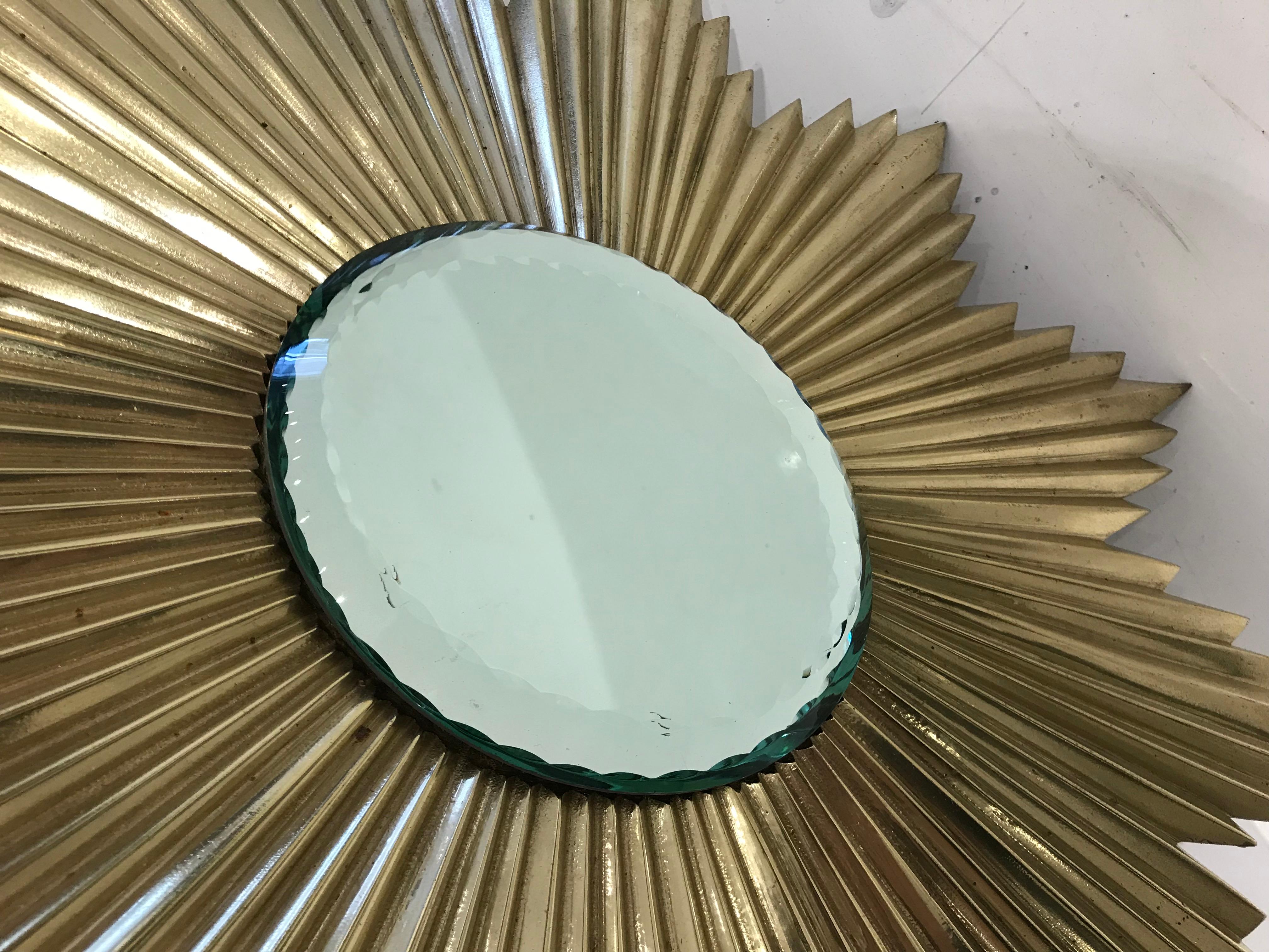 modern sunburst mirror