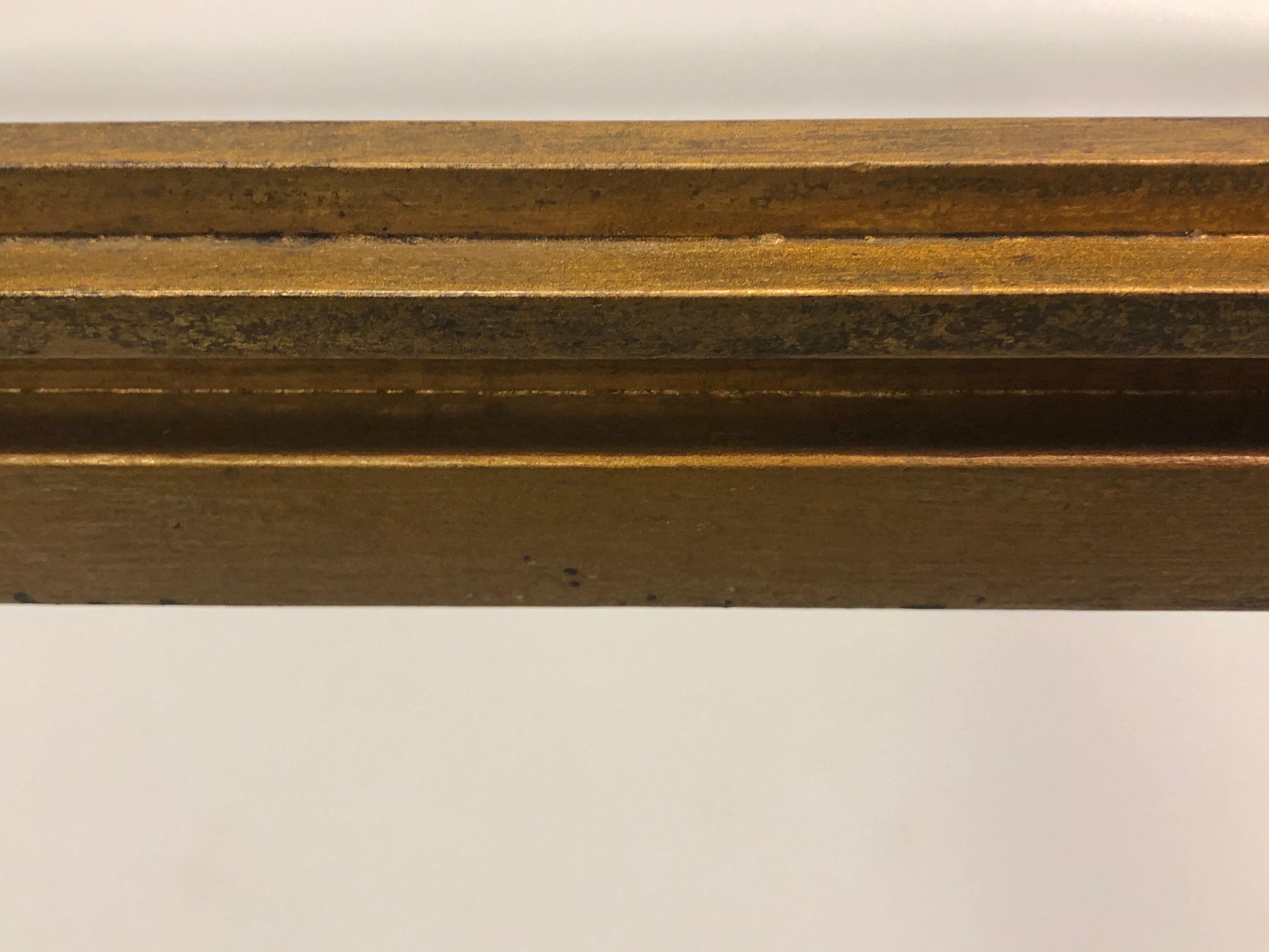 Table basse en fer forgé doré de style français moderne du milieu du siècle dernier, de la Maison Ramsay, 1970 en vente 5