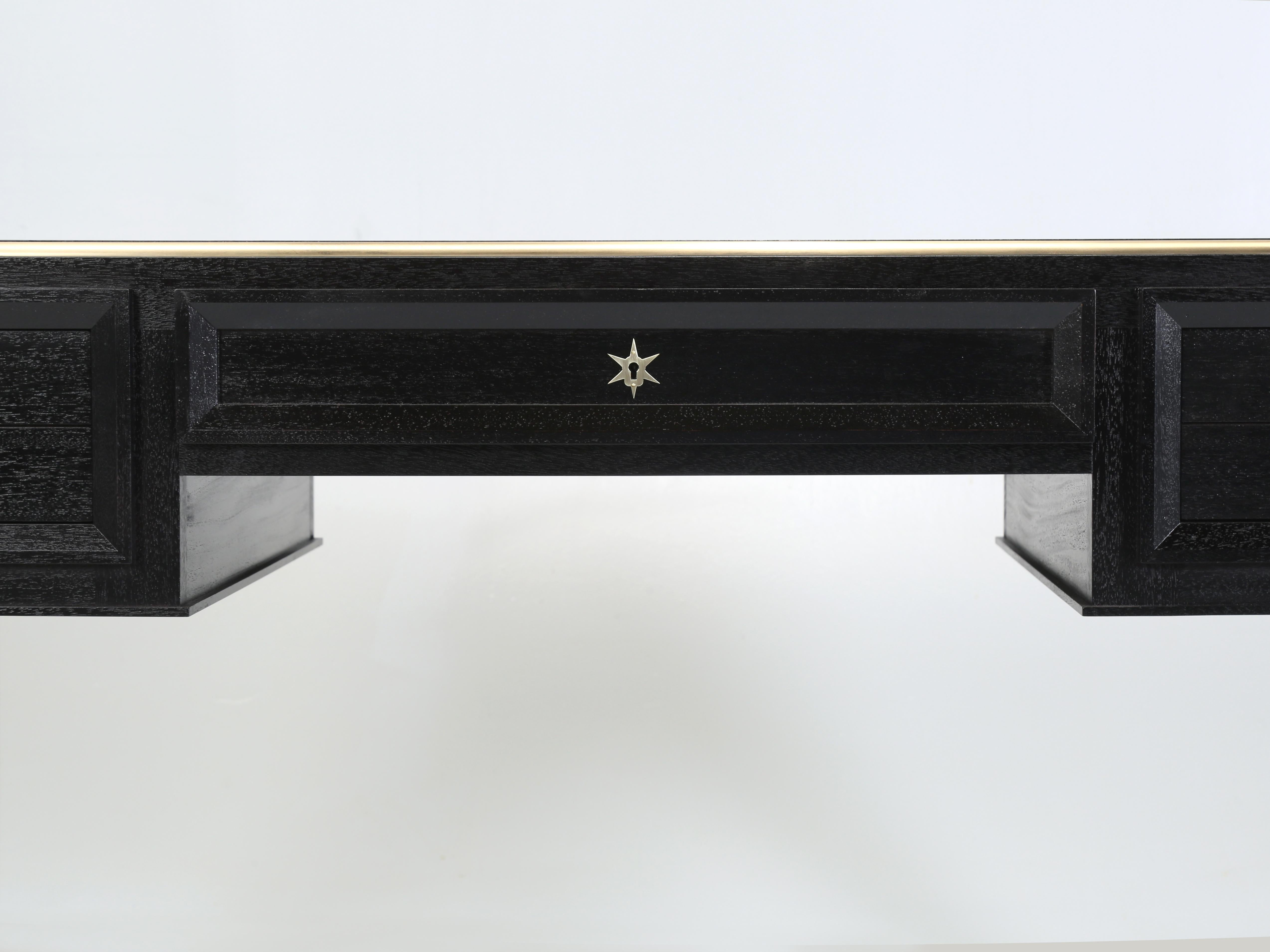 Bureau d'inspiration Jacques Adnet, français, du milieu du siècle dernier, fabriqué sur commande par Old Plank en vente 2