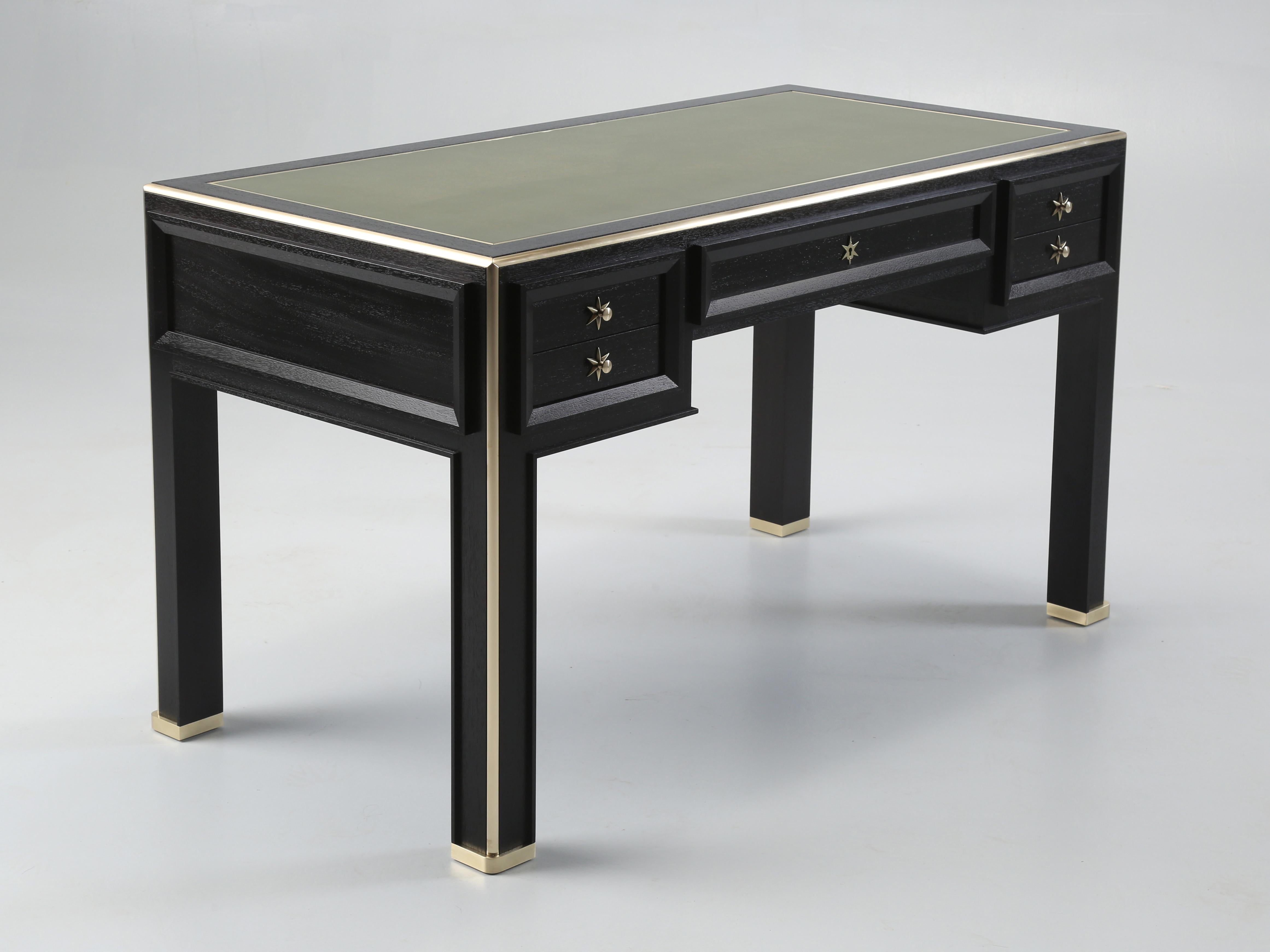 Bureau d'inspiration Jacques Adnet, français, du milieu du siècle dernier, fabriqué sur commande par Old Plank en vente 7
