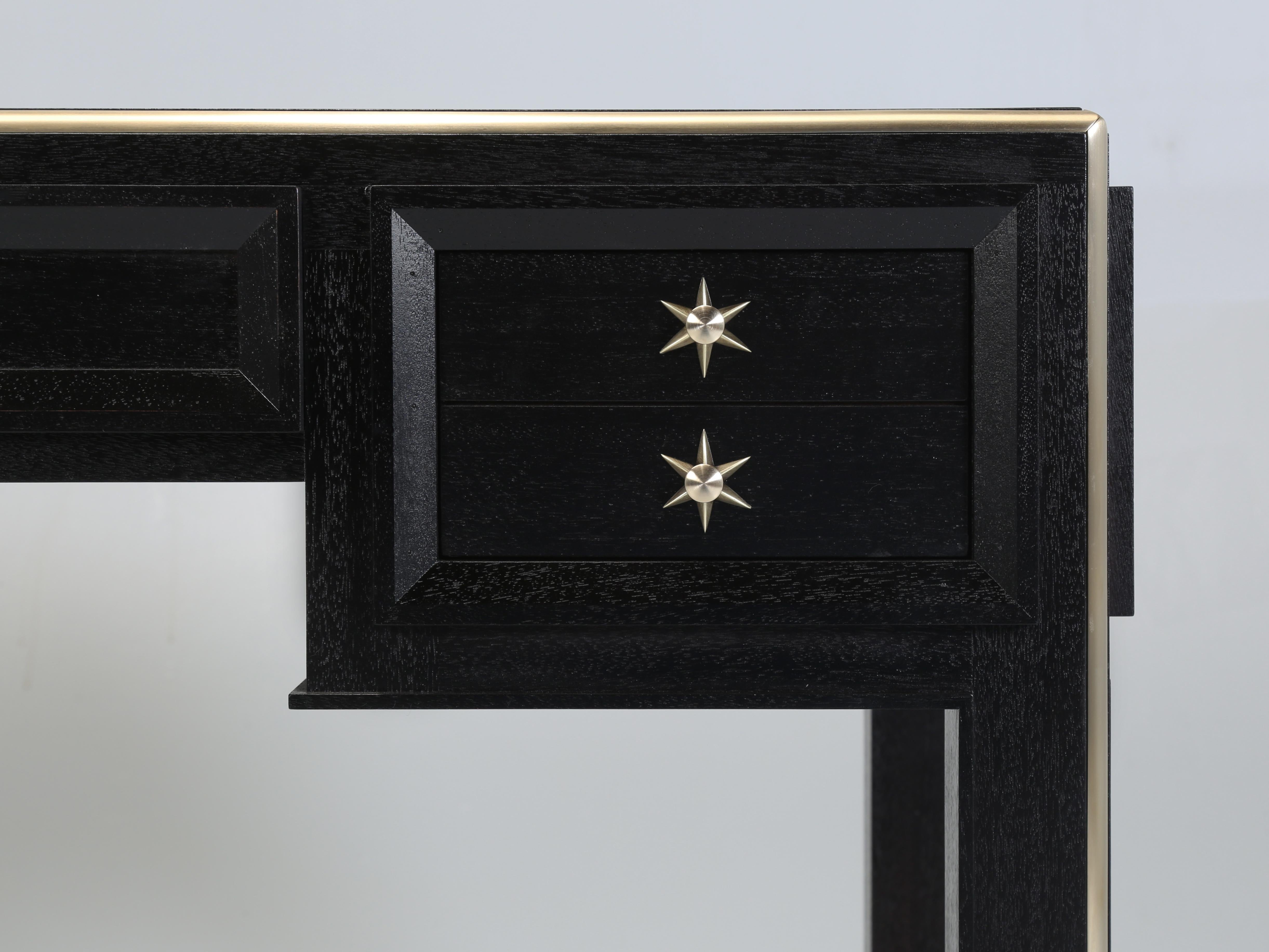 Bureau d'inspiration Jacques Adnet, français, du milieu du siècle dernier, fabriqué sur commande par Old Plank en vente 1