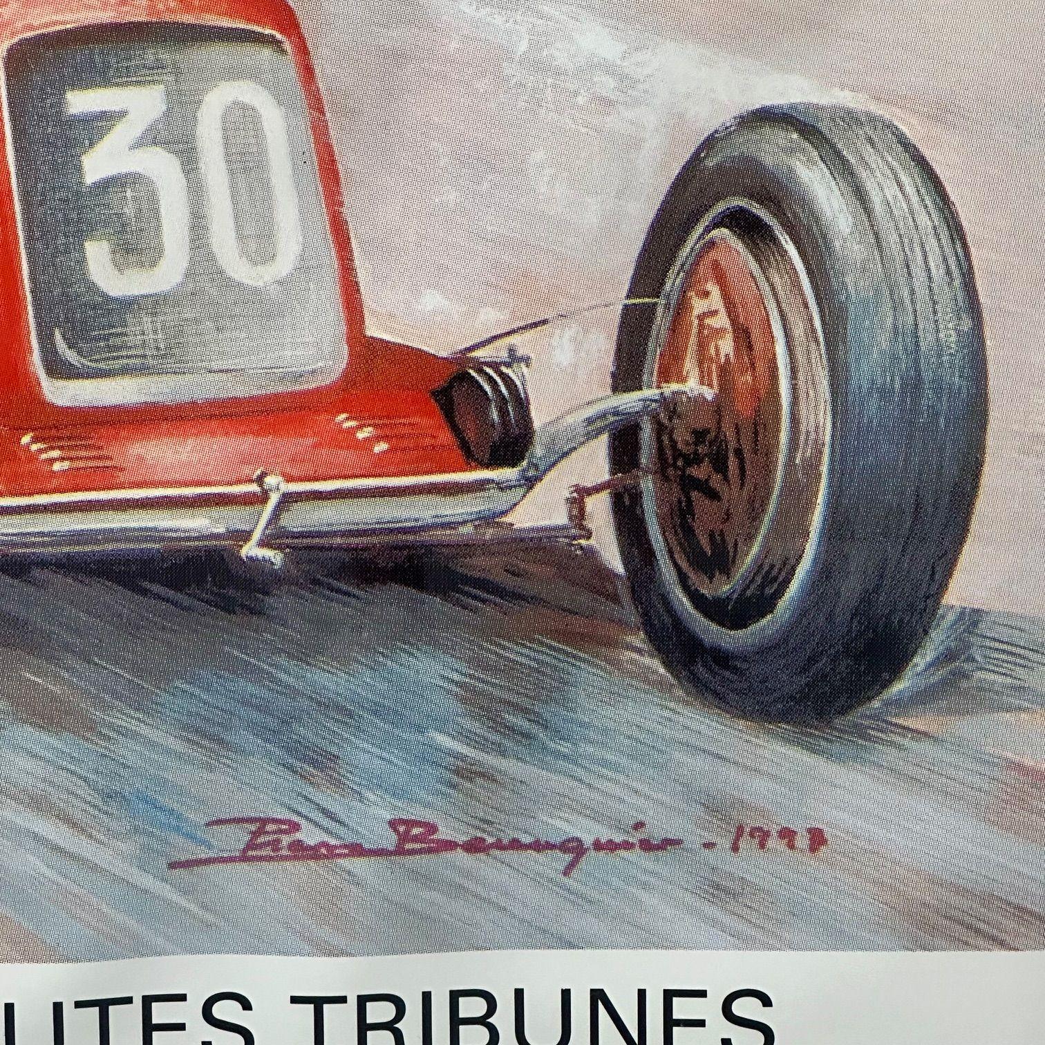 Póster francés de carreras, moderno de mediados de siglo, enmarcado, Gran Premio de Mónaco, 1997 en venta 3