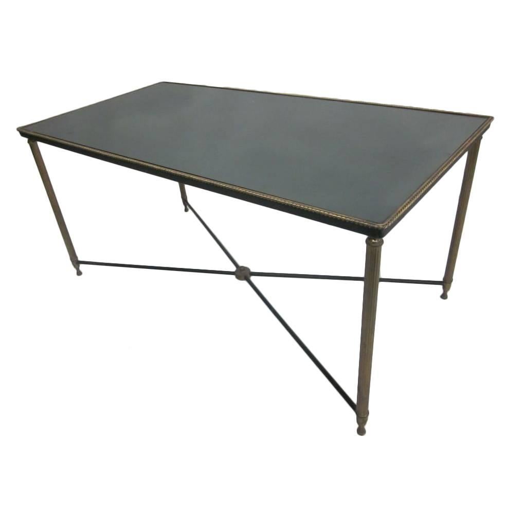 French Mid-Century Modern Neoclassical Cocktail Table