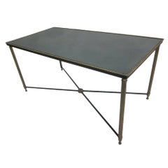 French Mid-Century Modern Neoclassical Cocktail Table, Attr. Maison Jansen