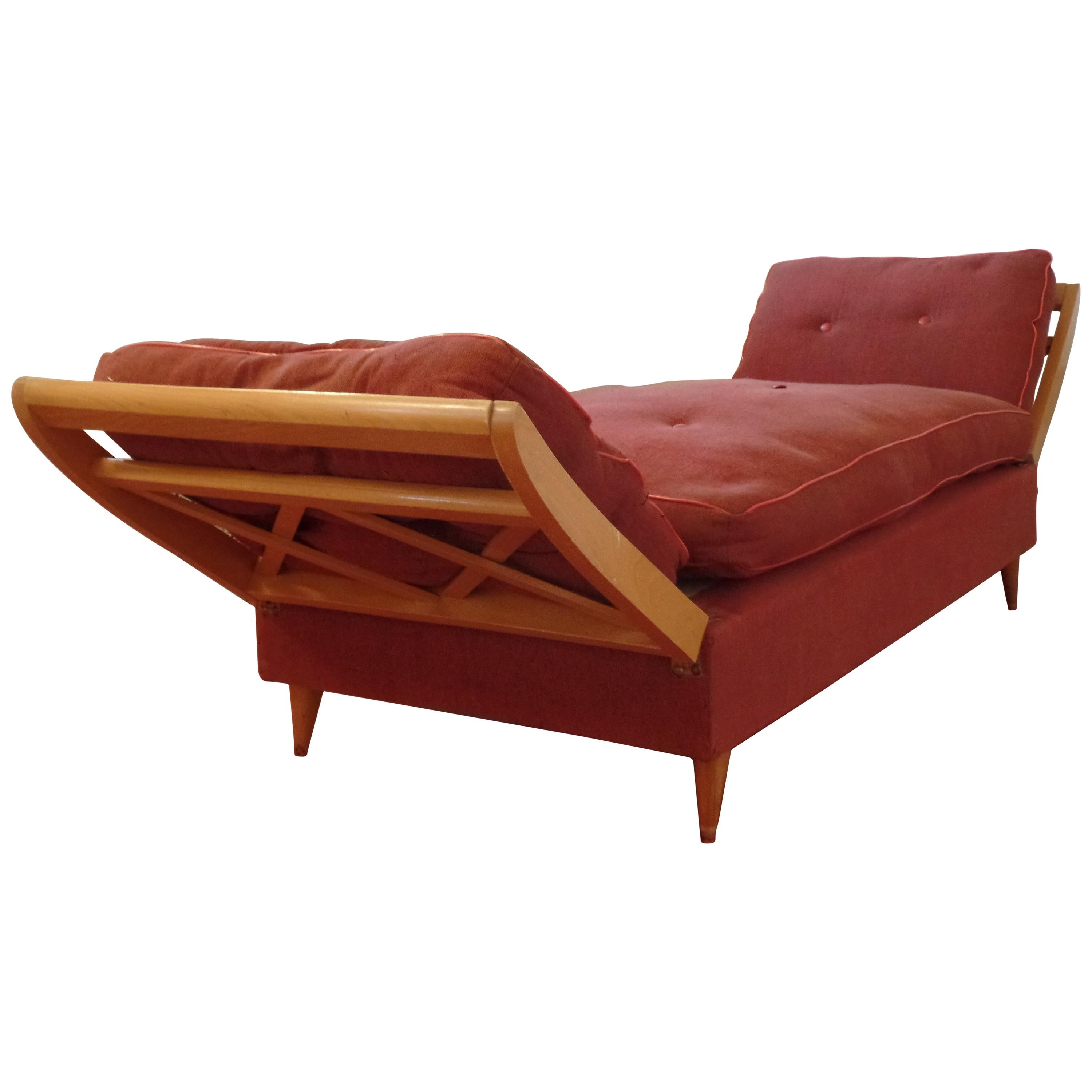 French Mid-Century Modern Neoclassical Sofa or Day Bed