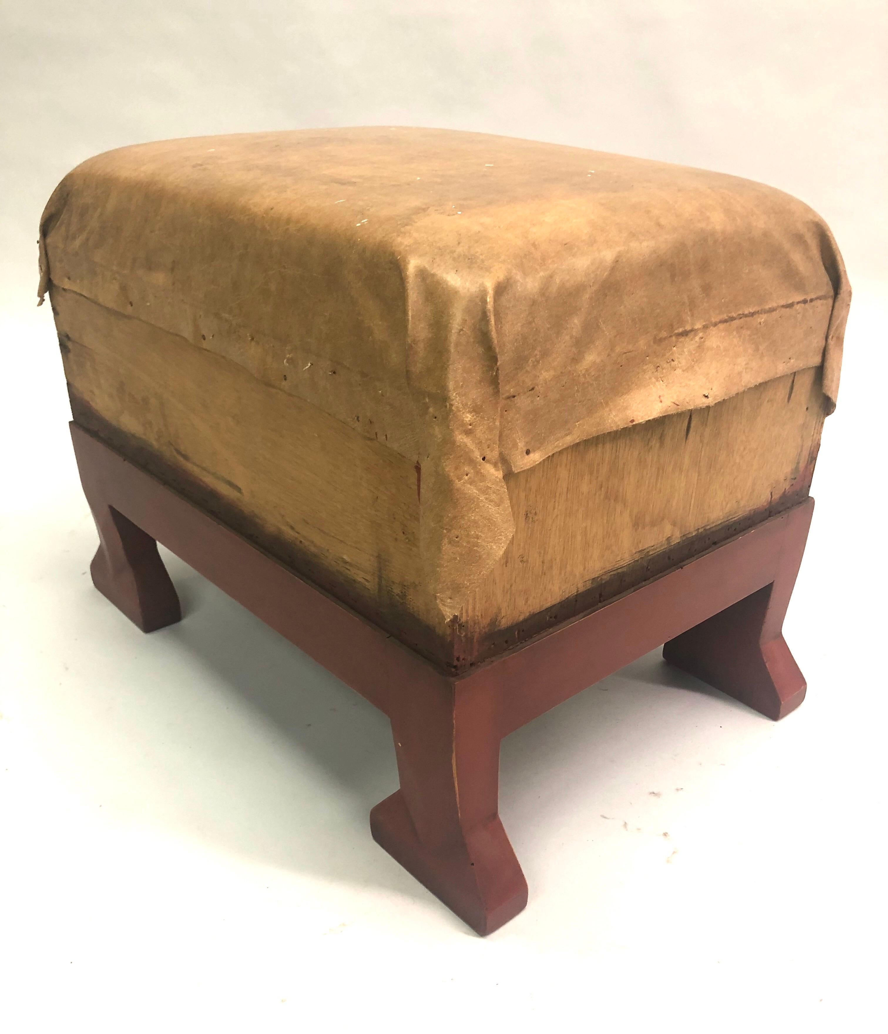 French Mid-Century Modern Neoclassical Stool / Bench Attr. to Marc du Plantier In Good Condition In New York, NY