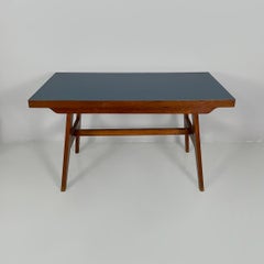 French mid-century modern oak dining table by René Gabriel, 1950s