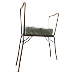 French Mid-Century Modern Perforated Metal Planter, circa 1950s
