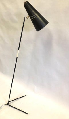 Französische Mid-Century-Modern-Stehleuchte, Prototyp, Serge Mouille & Pierre Guariche