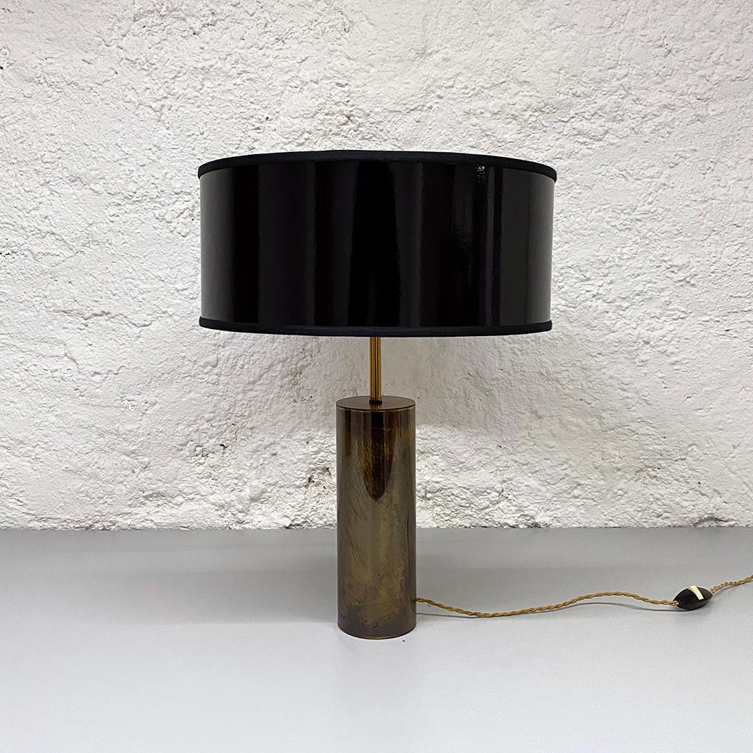 French Mid-Century Modern Rare Brass Table Lamps by Jacques Quinet, 1971 2