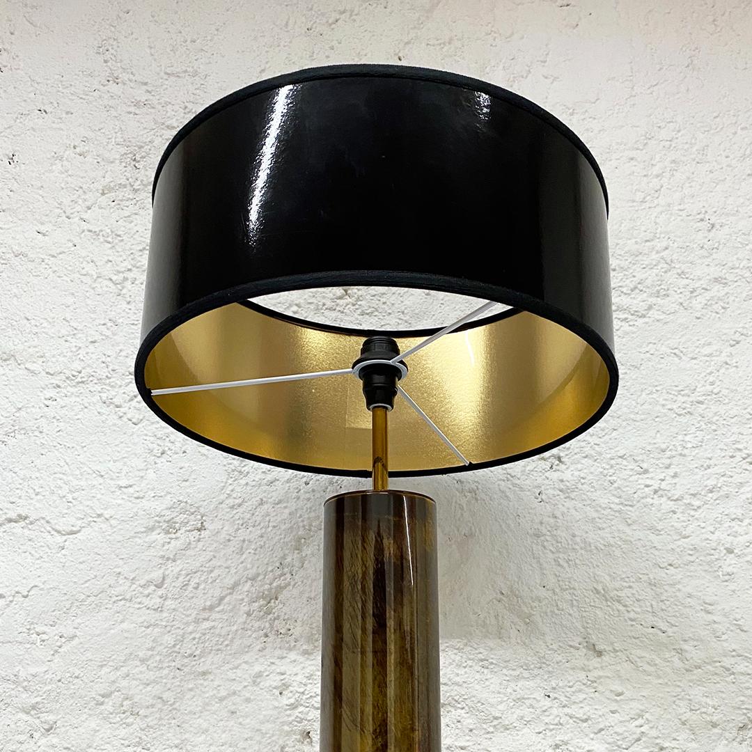 French Mid-Century Modern Rare Brass Table Lamps by Jacques Quinet, 1971 3
