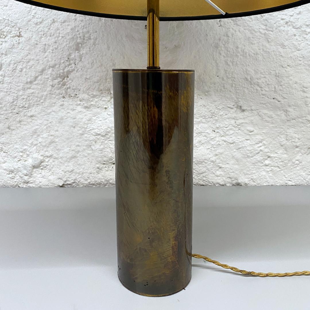 French Mid-Century Modern Rare Brass Table Lamps by Jacques Quinet, 1971 5