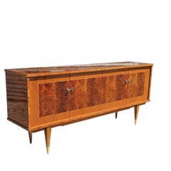 French MID-CENTURY MODERN Sideboard-Luxurious Buffet-60s