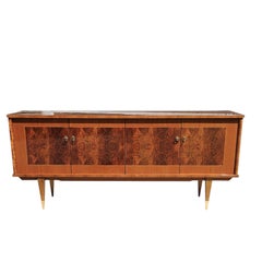 French MID-CENTURY MODERN Sideboard-Luxurious Buffet-60s